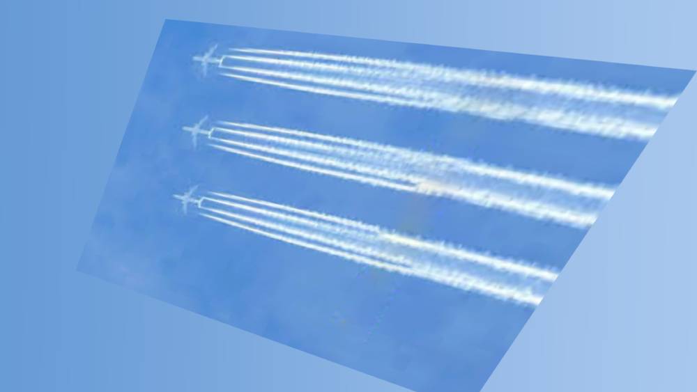 et Plane Spraying Chemicals